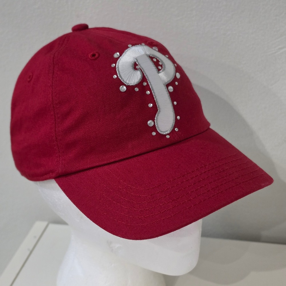 Victoria's Secret PINK MLB Philadelphia Phillies Baseball Cap Hat Red White OSFA